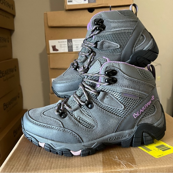 BearPaw Shoes - Bearpaw Corsica Grey Purple Hiking Boot